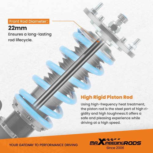 24 Way Damper & Height Adjustment Coilovers For BMW E46 330i 325i 330d 1998-2005 - Picture 3 of 12