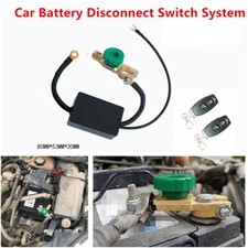 Universal Wireless Remote Control Car Battery Disconnect Isolator Switch System