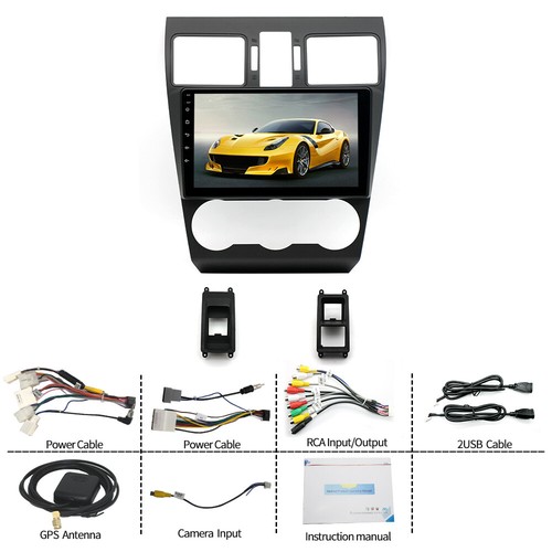 Radio estéreo 32G CarPlay para Subaru Forester Crosstrek 13-15 con amplificador de audio - Imagen 2 de 18