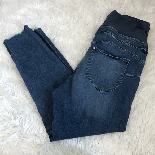 H&M Umstandsjeans Damen Jeggings Größe XL Blau Denim Jeans - Bild 3 von 6
