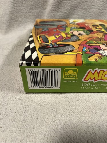 Golden Puzzle Mickey Mouse & Friends Race Park 4605C-06 NIB 100 pieces - Picture 8 of 9