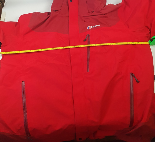 Berghaus Jacket Men's XXL Extra Large Red Arran Hydroshell Shell Coat Hiking - Picture 17 of 19