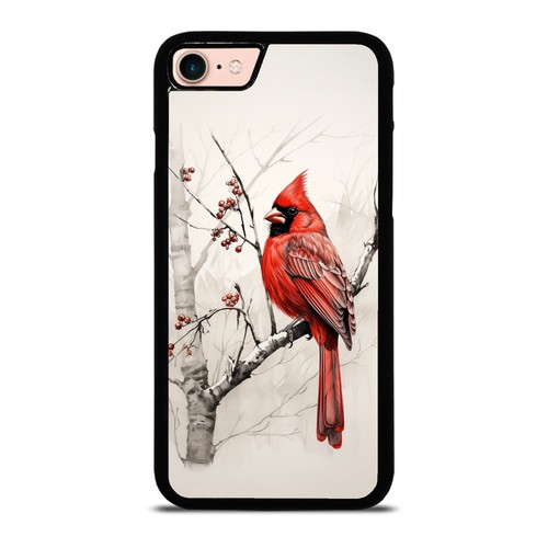 black ink Cardinal Anti scratch Cover For iPhone XS 11 12 13 14 15 16 Pro Max - Picture 21 of 25