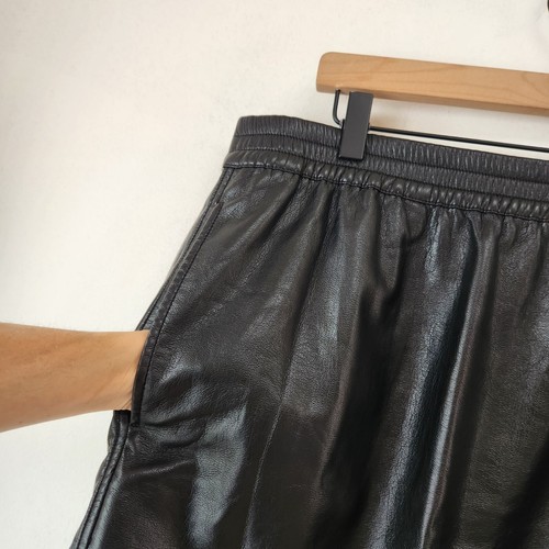 Babaton Aritzia Kunstlederrock schwarz Pull-On Gummibund Mini Damen XL - Bild 4 von 7