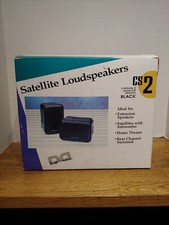 Pair Of BNIB Design Acoustics CS Satellite Speakers Vintage Rare Black
