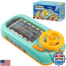 Beacron Musical Steering Wheel Toys for Boys 4-6: Toddler Simulated Driving R
