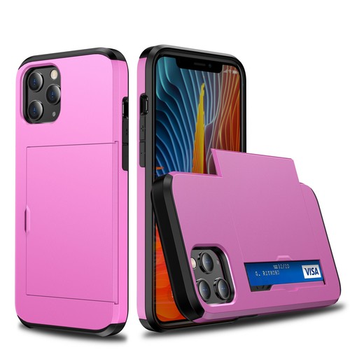 For iPhone 13 Pro Max 12 7 8 XR XS 11 Shockproof Rubber Card Holder Case Cover - Picture 19 of 63
