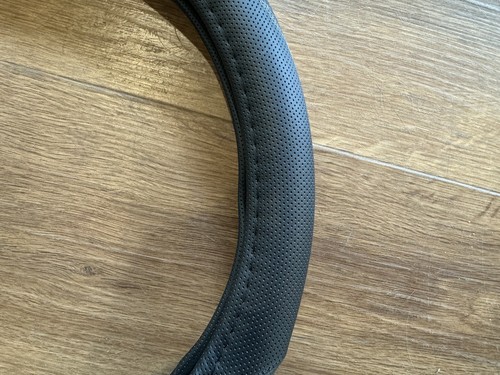 Copri volante con base piatta effetto pelle carbon look nero antiscivolo Audi - Foto 3 di 3