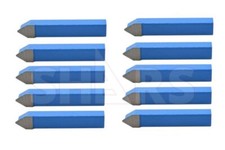 Shars 10 Pcs 1/2" E Style C6 Grade Carbide Tipped Tool Bits New ^{