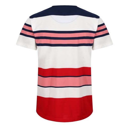 Neu Herren T-Shirts Kurzarm Piqué Rundhals Tee Streifen Uni Freizeit Oberteil - Bild 24 von 37