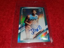 2021-22 TOPPS CHROME OVERTIME CA-JM2 JAYLEN MARTIN RC AUTO AQUA 42/99 KNICKS