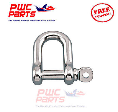SENECA Marine Stainless Steel 316 STRAIGHT D Shackle w NO SNAG Pin 1//2/"