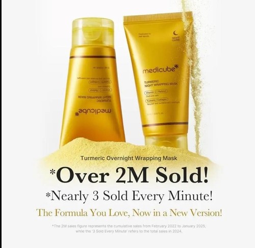 Medicube Kojic Acid,Turmeric Night Wrapping Mask 75ml Vitamin C Retinol - Picture 6 of 11