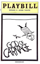 God of Carnage - Playbill 2009 Jeff Daniels Hope Davis at Bernard Jacobs Theatre