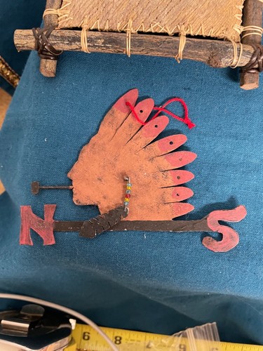 Vintage ornaments mixed set Lodge, Outdoors, rustic, made of  stick and metal - Bild 7 von 8