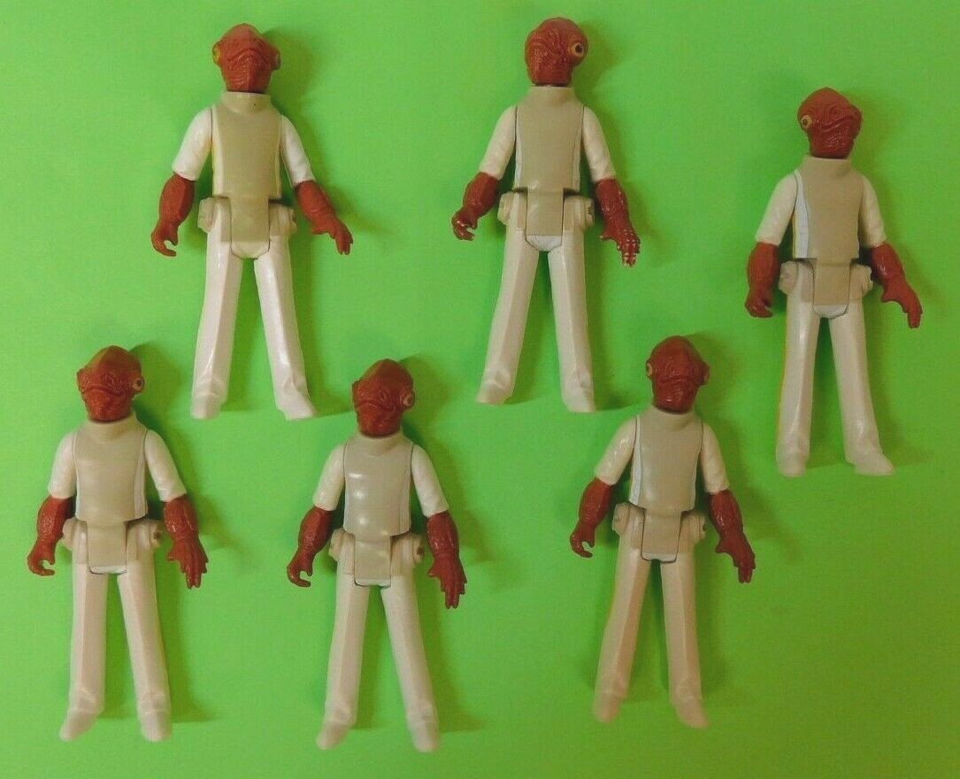 Retro Estrella Wars 6 Almirante Ackbar Figura lot 1983 colores increíbles Retro Estrella Wars Wars Wars 6 Almirante Ackbar Figura lot 1983 en promociones de estadios
