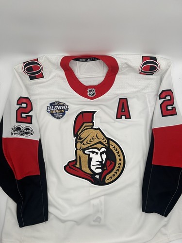 Dion Phaneuf 2017 Global Series 100th Anniversary Senators Game Worn Jersey - Bild 1 von 8