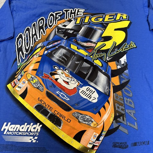 Vintage Terry Labonte 2003 Kellogg Tony the Tiger Shirt Hendrick NASCAR Size M - Picture 11 of 13