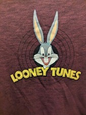 Looney Tunes Youth Large Red Long Sleeve Lightweight Sweatshirt New