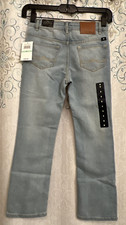 Lucky Brand Girls Ava Bootcut Light Wash Denim Blue Jeans Size 8 24"x23"