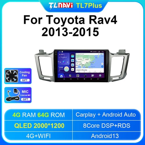 For Toyota RAV4 2013-2018 Stereo CarPlay Car Radio GPS Multimedia Player Screen - Picture 15 of 24