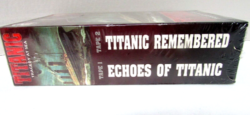 Titanic Tragedy at Sea 1997 VHS New Sealed 2 Videos Tinanic Remembered & Echoes - Picture 2 of 8
