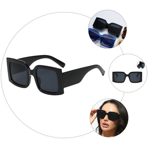 Square Summer Sunglasses Carnival Eye Glasses Beach Sunglasses - Picture 11 of 12