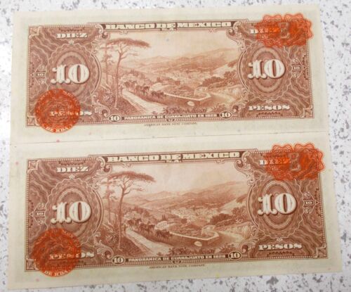1937 M MEXICAN BANCO SEPT 22, DIEZ PESOS NOTE! XF++/AU CONDITION! RARE! - Picture 3 of 4