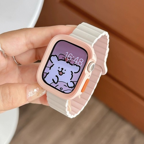Silicone Magnetic Strap + Case For Apple Watch Band 10 9 8 SE 7 6 5 4 3 2 38 49 - Picture 34 of 35