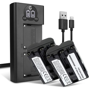 2x Batterie pour Sony BC-VM10A NP-FM500H NP-FM55H 1600mAh + Chargeur Double