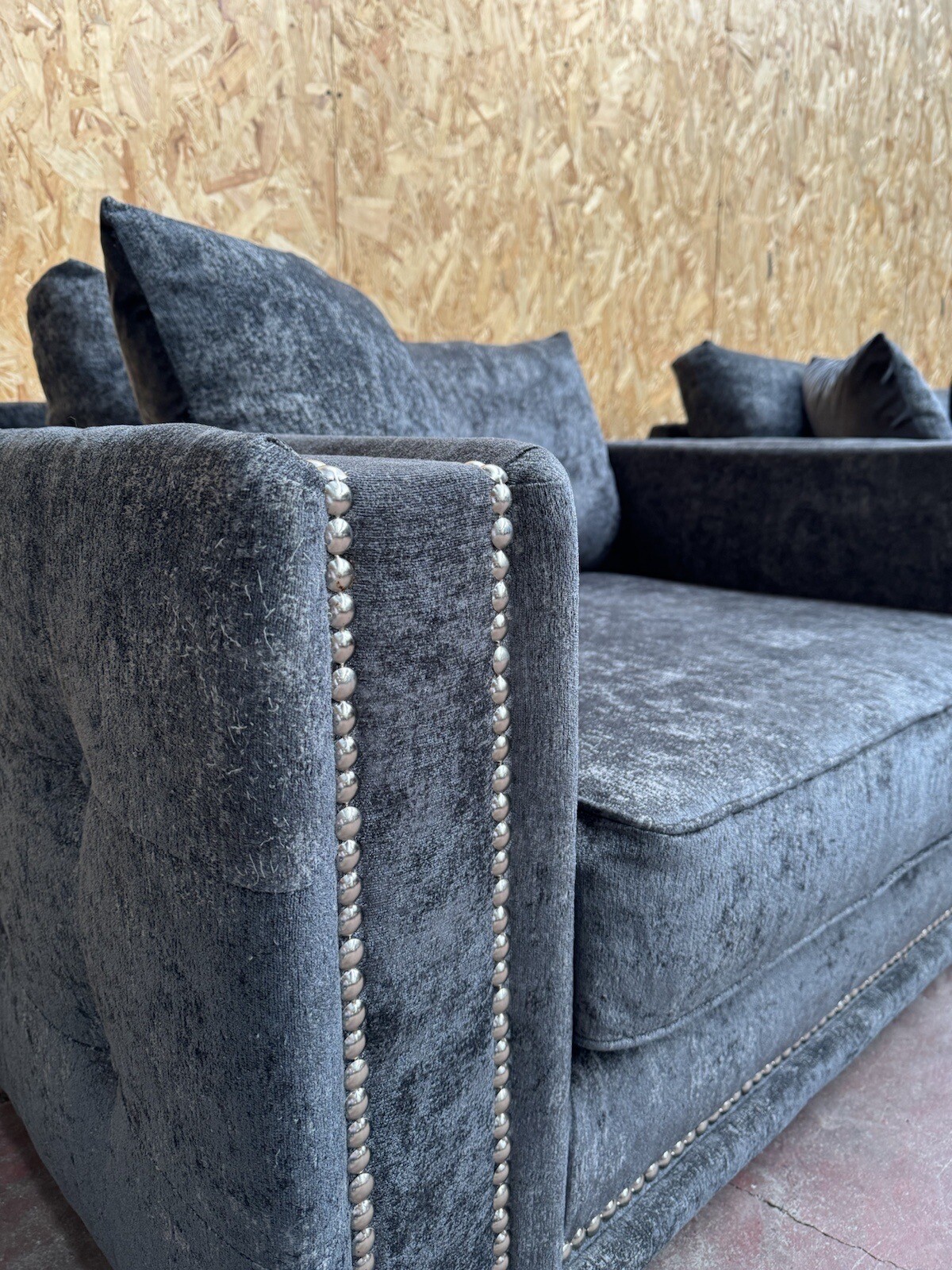 Sofology Corner Sofa MIDAS crushed Velvet Right Hand Corner Sofa Ready