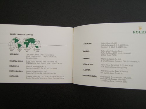 ROLEX OYSTER BOOKLET - LAGERWARE/NOS ° 1. 1999 ° ENGLISCH - Picture 3 of 4