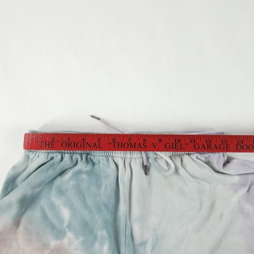 Roxy Fleece Sweat Shorts Womens Medium Tie Dye Stretch Drawstring Waist Casual - Picture 6 of 12