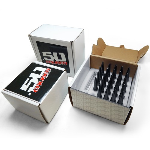 (24) 4.5" Spike Lug Nuts 12x1.5 BLACK Fit Toyota Chevrolet Isuzu GMC Hummer 6BK1 - Picture 9 of 9