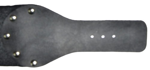 Cinturón Elástico Negro Hebilla Grabada Plateada Exclusivo Talla Grande - Imagen 3 de 6
