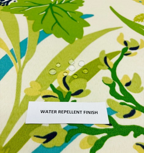 WAVERLY SNS FISHBOWL AQUAMARINE TROPICAL PLANTS OUTDOOR FABRIC BY YARD 54"W - Picture 6 of 8