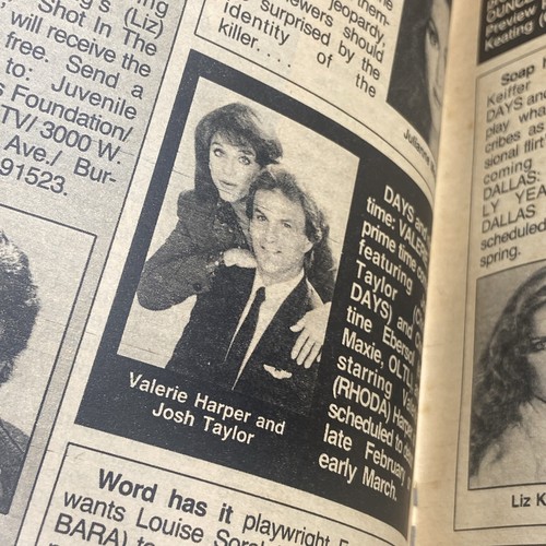 EILEEN DAVIDSON ROBERT PARUCHA Feb. 11, 1986 SOAP OPERA DIGEST ELLEN WHEELER - Picture 22 of 24