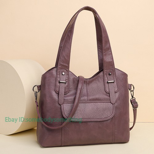 Tote Messenger Hobo Crossbody Purse PU Leather Shoulder Bag Women Handbag Wallet - Picture 21 of 31