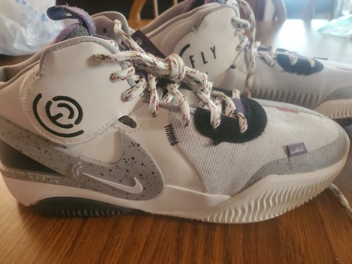 NWOB Nike Air Deldon Together We Fly Basketball Shoes Gray Size 8 DM4094-100 - Picture 6 of 11