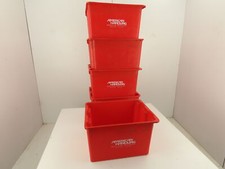 5-Lewisbins Sn2117-12 Red Stacking/nesting Storage Bin Box Tote Plastic21"17"12"