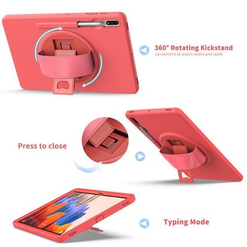 Stand Case For Samsung Tab S7 S7+ S8 S8+ Tablet Shockproof Kids Flip Back Cover - Picture 10 of 23
