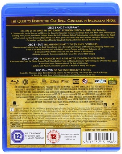 The Lord of the Rings: The Motion Picture Trilogy Extended Editions Blu-ray - Picture 6 of 8