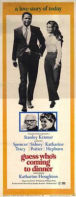 GUESS WHO'S COMING TO DINNER Movie POSTER 14x36 Insert