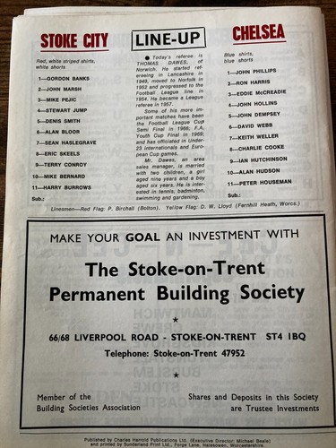 FUSSBALLHÜTTE Stoke City Programme Liga/Pokal Heim Auswärts 60er 70er GRATISVERSAND - Bild 84 von 436