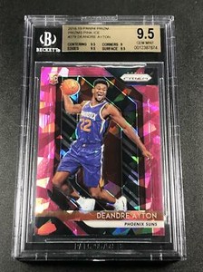 DEANDRE-AYTON-2018-PANINI-PRIZM-279-PINK-ICE-REFRACTOR-ROOKIE-RC-BGS-9-5