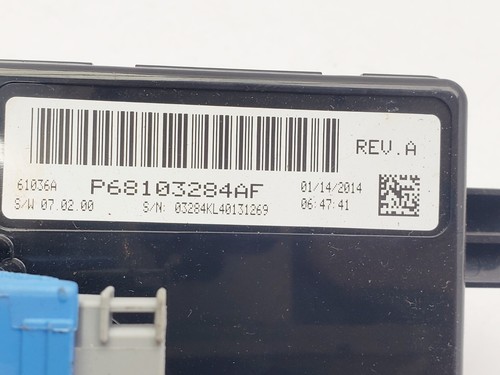 JEEP CHEROKEE KL A/C AIR CONDITIONING CONTROL MODULE 2014 P68103284AF - Picture 13 of 13