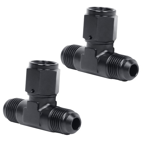 Adaptador de montaje de camiseta macho 8AN 3 vías con AN8 hembra giratoria lateral aluminio 2 piezas - Imagen 10 de 19