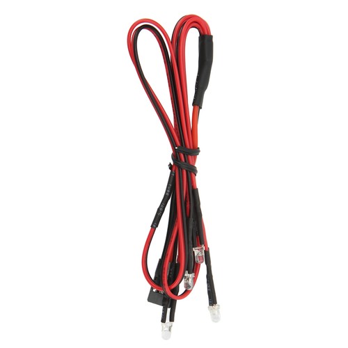 RC Headlight Taillight Kit 2 White And 2 Red LED Lights RC Car Front AG - Picture 7 of 12