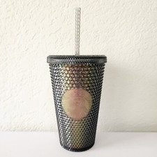 Starbucks Fall 2020 Black Studded Iridescent Cold Cup Tumbler 16 oz