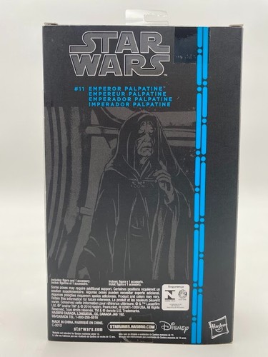 Figura Star Wars Serie Negra Emperador Palpatine 6" #11 Línea Azul NUEVO - Imagen 4 de 5